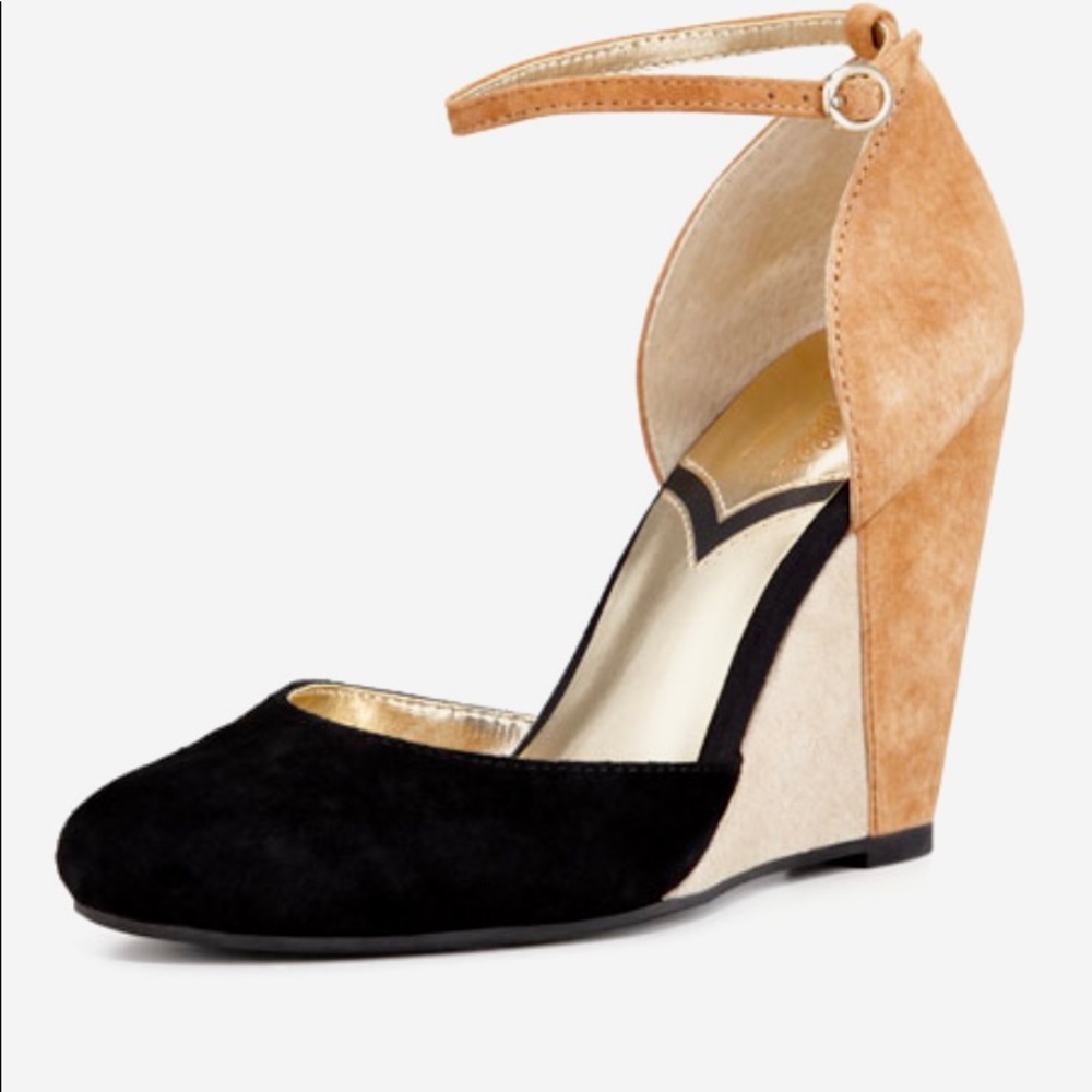 Seychelles Colorblock Suede Heels, size 7.5